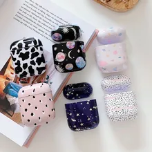 

Earphone Case For Hard PC Dot Flower Bluetooth Wireless Charging Box Covers Accessories for 3 funda