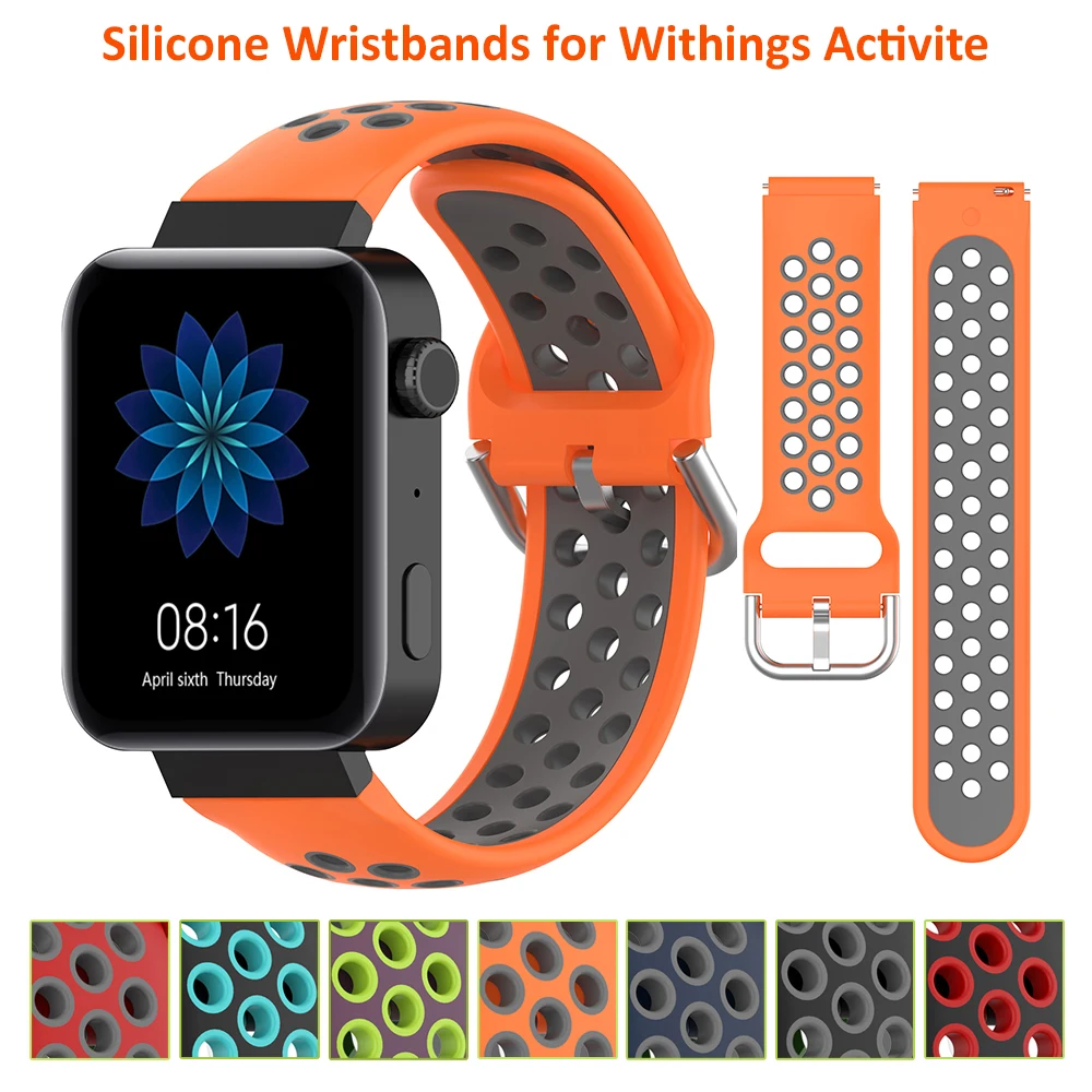 Nuovi Braccialetti In Silicone Per Nokia Withings Steel Hr/Move Ecg Cinturini Per Cinturino Da Polso Per Withings Activite Pop/Sapphire 18Mm Cinturino