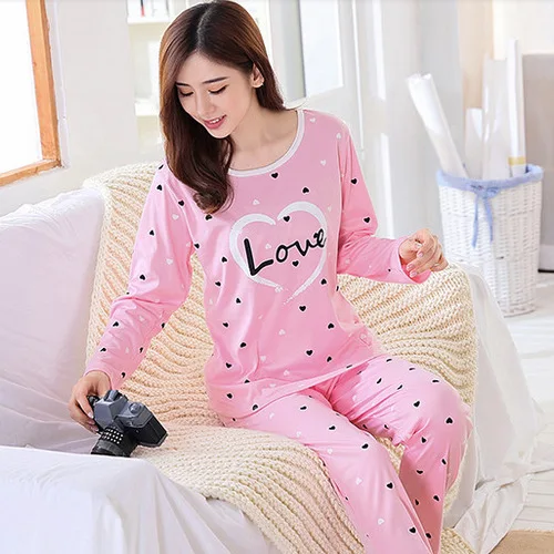 style 15 Женский пижамный комплект с рисунком Микки Мауса, пижама для девочек, длинная Пижама для женщин, женский костюм, комплект одежды, ночная рубашка - Цвет: style 15