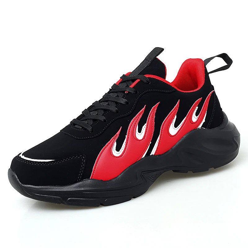 Basketball Shoes for Men Cushioning Basketball Sneakers Men's High-top Outdoor Sports Sneakers Breathable Light Athletic Shoes - Цвет: Красный