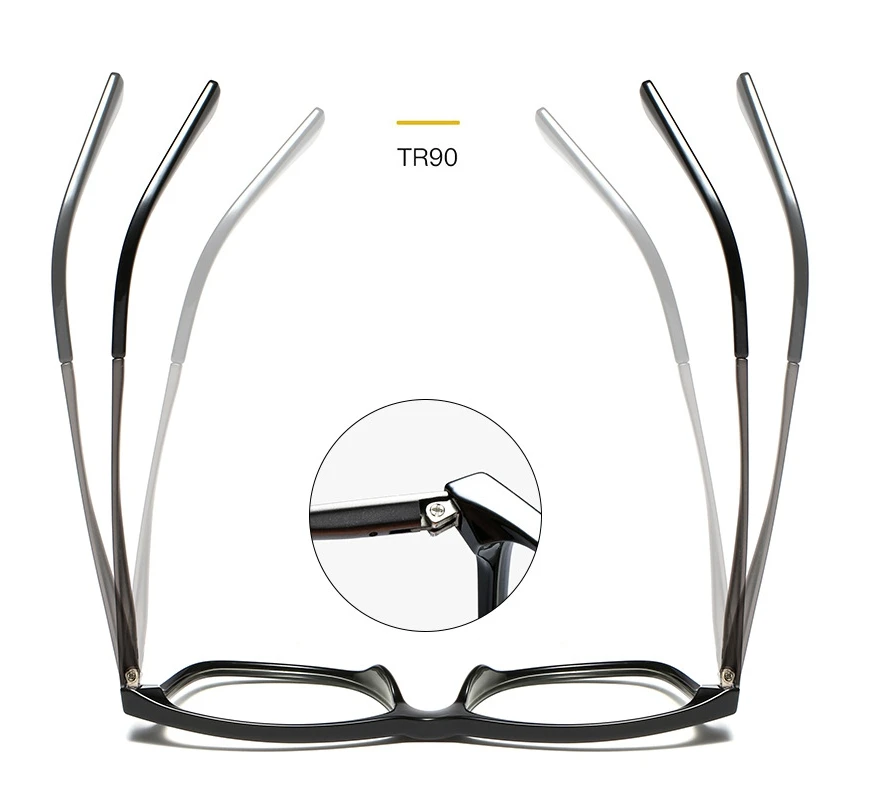 45998 Plastic Titanium Glasses Frames Square Men Women Optical Fashion Computer Glasses