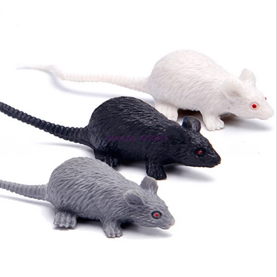 Dhl 500pcs Funny Tricky Joke Fake Lifelike Mouse Model Prop Halloween