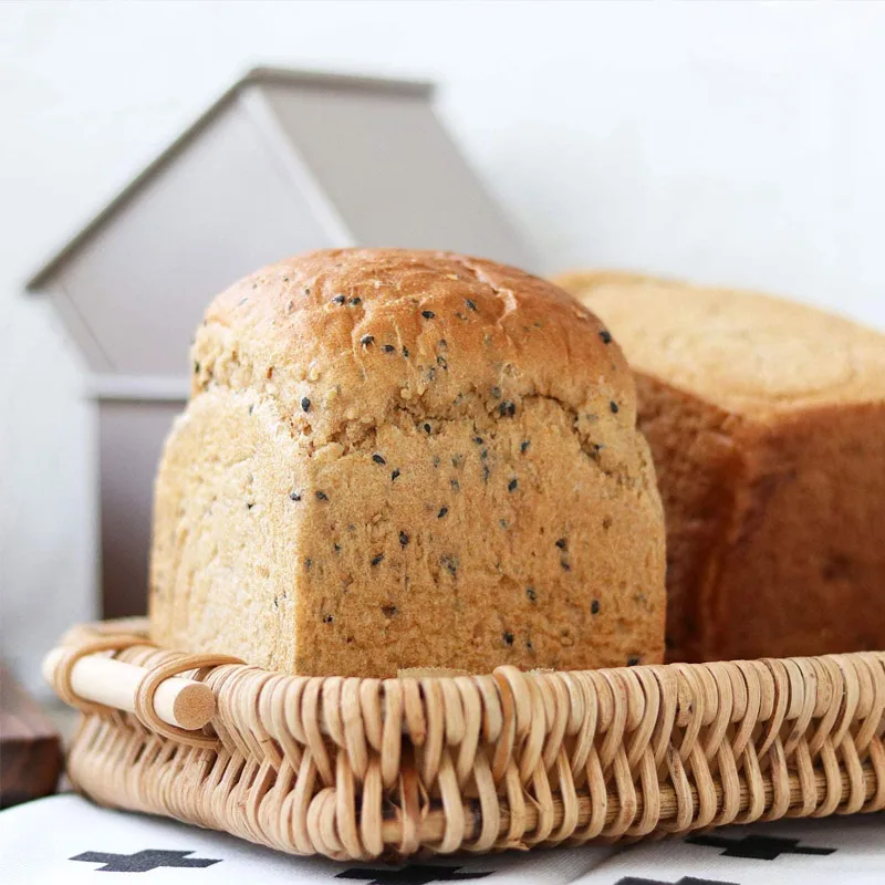 Square Loaf Pan With Lid Toast Mold Bread Cover 春先取りの