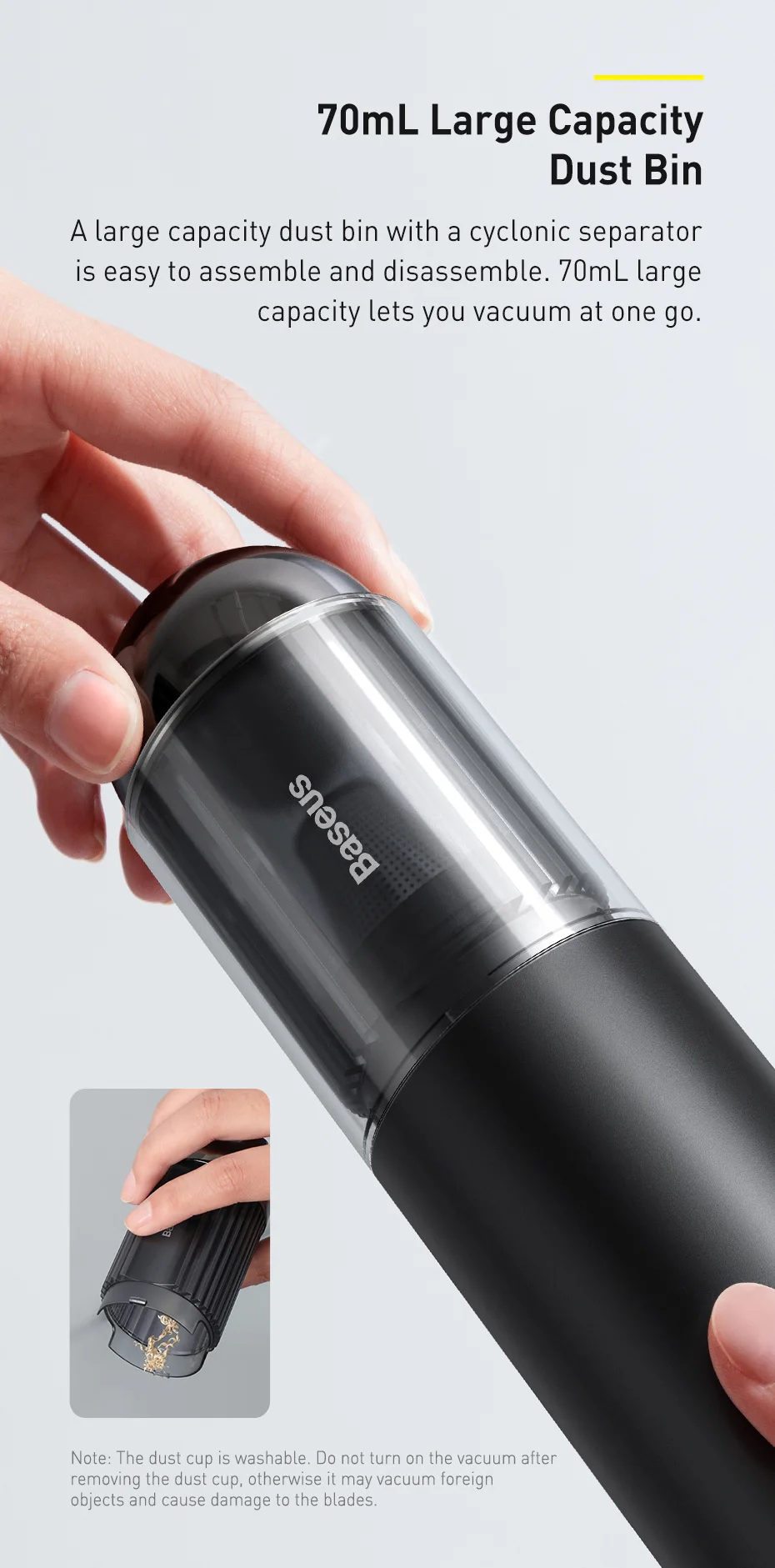 Baseus A3 Car Handy Vacuum Cleaner