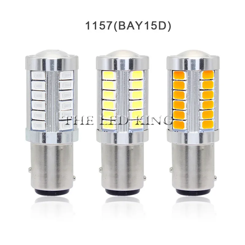 7443 T20 W21 1156 ba15s 1157 bay15d светодиодный стоп-сигналы 12V 5630 5730 33SMD автоматический обратный лампы, сигнализирующий фонарь сигнальные огни