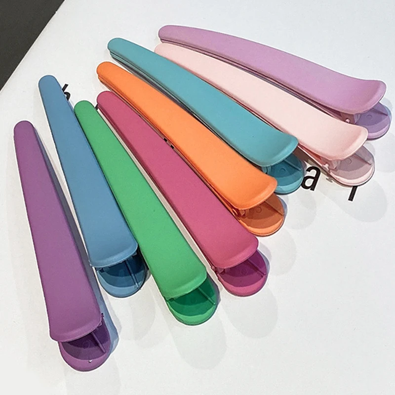 New Simple Resin Hair Clip Large Plastic Duckbill Clip for Women