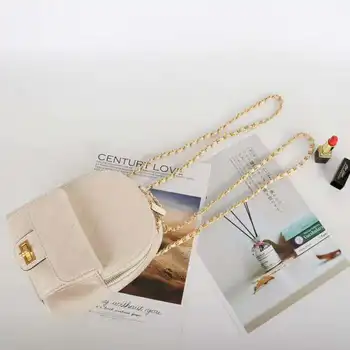 

women guneine leather backpack chain shoulder strap bags daypack for lady