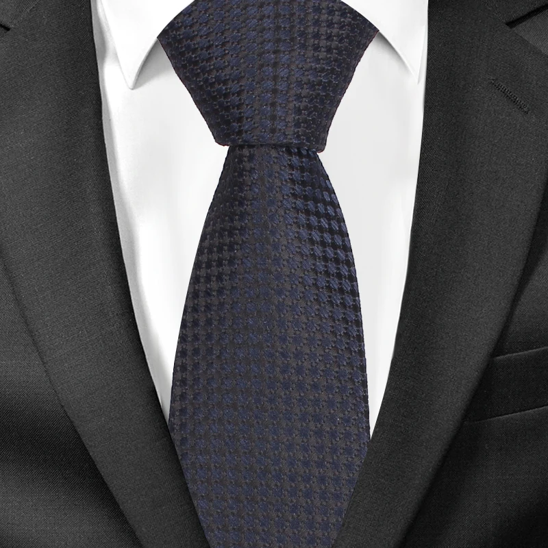 Узкие галстук жаккардовые Классические Галстуки для Для мужчин мода плед полосатый Для мужчин галстук Тонкий Жених шеи галстук для