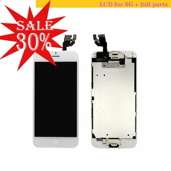 

For iphone6G lcd ,The screen assembly with front camera and home button,4.7inch for iphone6 display,color is black and white.