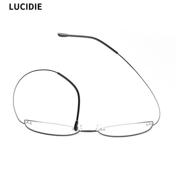 

LUCIDIE 2020 Optical Eye Glasses Frame 10g Ultralight Cat Eye Prescription Eyeglasses Beta-Titanium Frames Clear Lens for Women