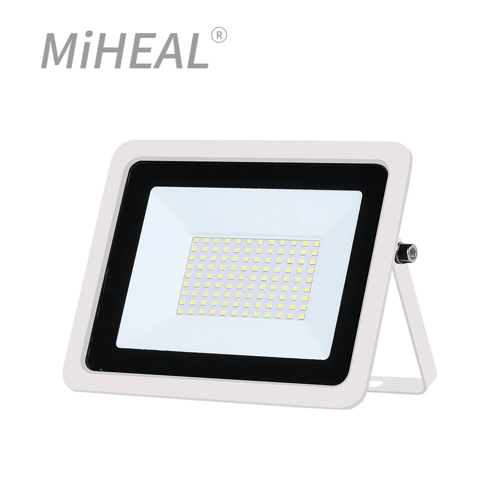 Светодиодный прожектор Ультратонкий белый уличный фонарь с отражателем 100 Вт 50 30