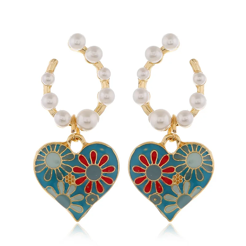 Новинка корейский стиль ювелирные изделия цветочные серьги из горного хрусталя