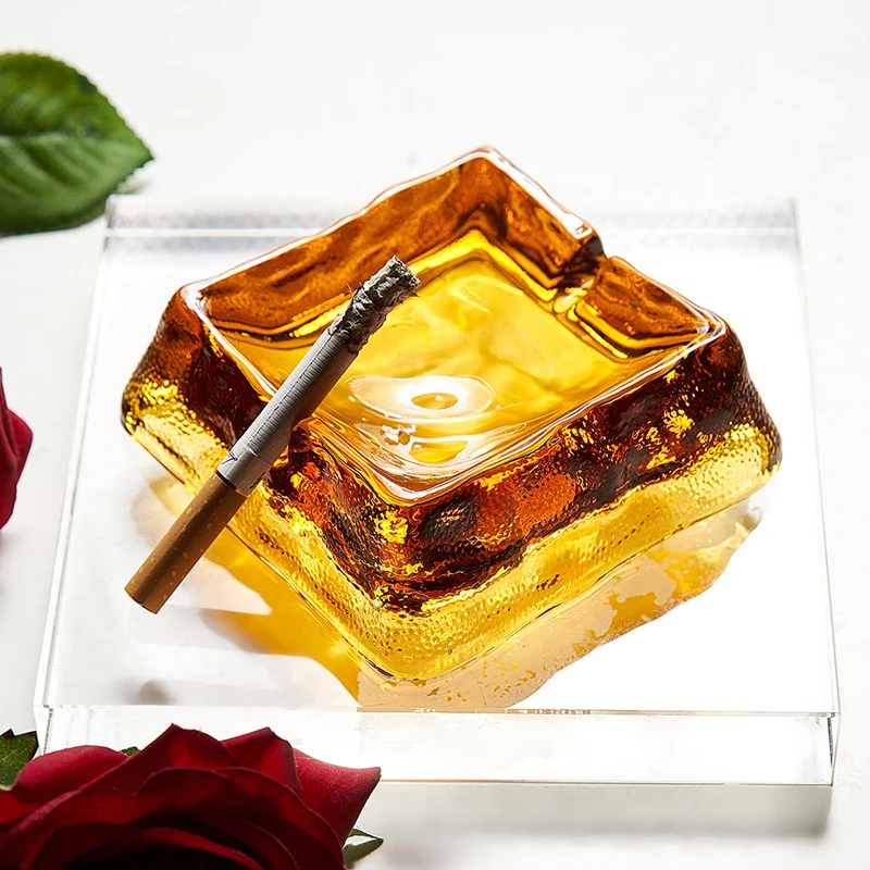 

Windproof Square Ashtray Eco-Friendly Heat Resistan Restaurant Living Room Coffee shop Hotel Internet Cafe Easy to clean Ashtray