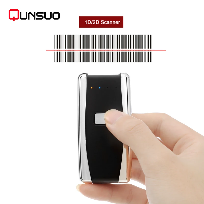

Mini barcode scanner bluetooth barcode reader for supermarket