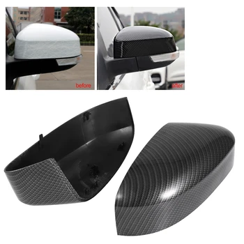 

Left and Right Rearview Mirror Covers Carbon Fiber Style Fits for Ford Focus 2012 2013 2014 2015 2016 2017 2018