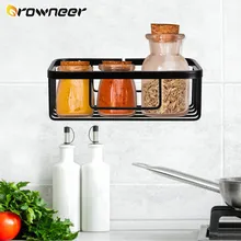 kitchen Bathroom Storage Rack Space Aluminum Shower Toilet Paper Holder Wall Mounted Shampoo Soap Cosmetic Shelves Organizer