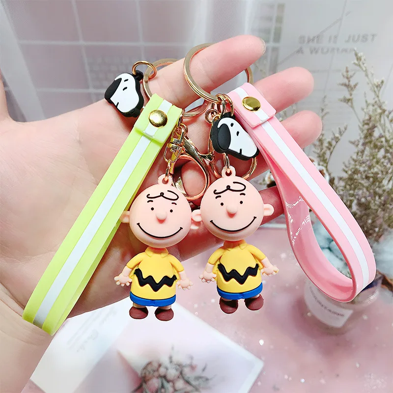 5 цветов милый брелок для ключей с изображением собаки Чарли коричневого цвета