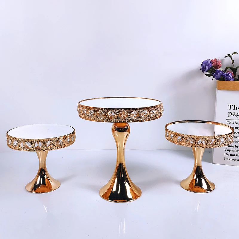 

3-Piece Two Usage Cake Stand Set Dessert Display Cupcake Stands with Multiple Free Combination Styles for Baby Shower