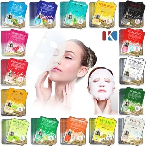 

1 Pcs Korean Essence Facial Mask Sheet, Moisture Face Mask Pack Skin Care Lots