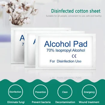 

75% Alcohol Wipes 100Pcs Disposable Disinfection Antibacterial Cleaning Wipes Disinfection Swab Cleaning Wound Toys Hand