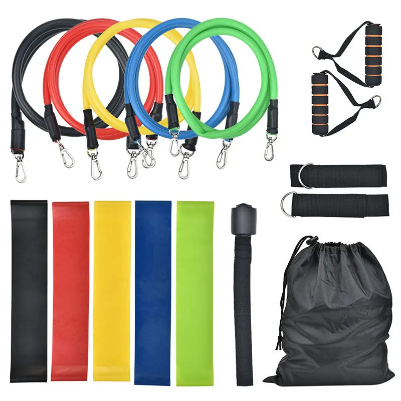 

16Pcs Resistance Bands Set Tube Exercise Bands Durarle Loop Stretching Elastic Bands Workout Fitness Elastic Band Pull Rope