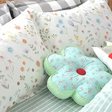 Пол метра Весенняя Цветочная трава печать хлопок детская ткань спальный мешок Кровать Простыня длинноволокнистая хлопковая ткань T1151