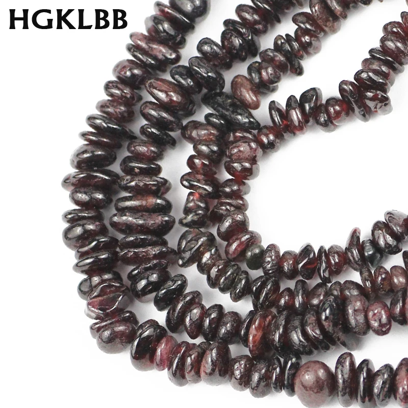 Бусины из натурального камня HGKLBB бусины темно красного граната неправильной