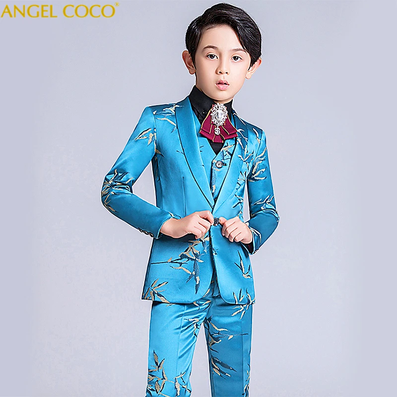 Flower Boys Suits For Weddings Costume Enfant Garcon Mariage T Stage Catwalk Boys Prom Suits Blazer Kids Suits Abito Da Ragazzo Boys Attire Aliexpress
