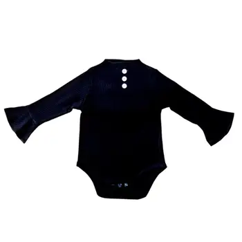 

Autumn Infant Baby Boy Girl Bodysuit Jumpsuit Long Sleeve Buttons Design Kids Cotton Bodysuit Jumpsuit