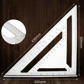 

Metric Template Guide Triangle Ruler Marking Measuring Carpentry Tool Aluminum