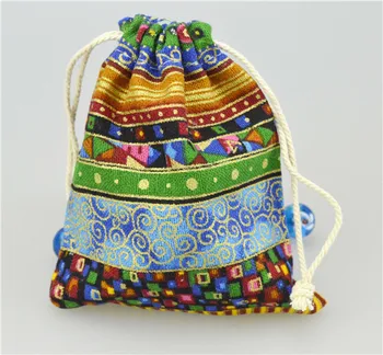 

10pcs 15*20cm Bag Cotton Linen Rice Cloth Bundle Pocket National Scenic Area Souvenir Package Box Bags Gift Decoration Supply