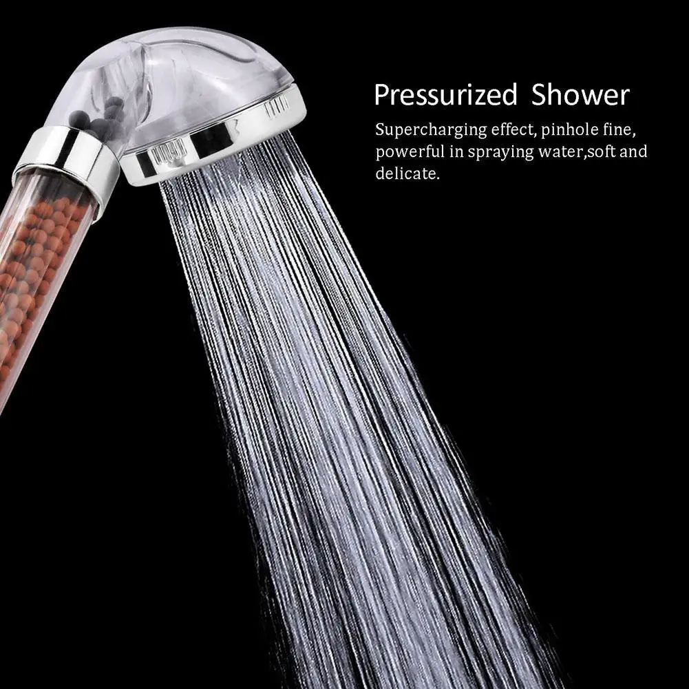 Anion Spa Water Saving Shower Head Purifier Water Filters Cleaner Sprayer Spa Booster Water Filter Bathing Accesories