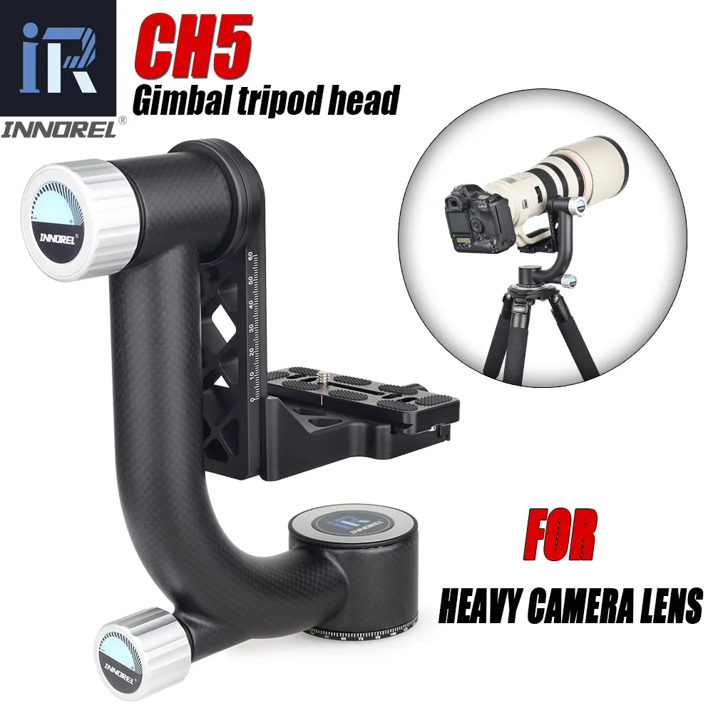 

INNOREL CH5 Professional Cantilever Tripod Head 360 Degree High Coverage Panoramic For Heavy Digital Camera Lens