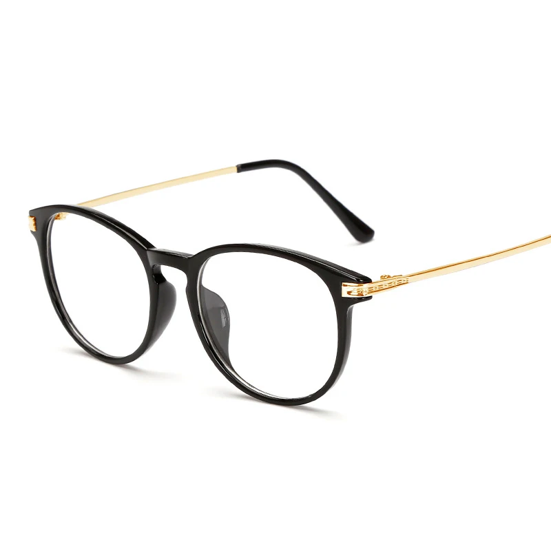 Plain glasses frame computer spectacles round transparent Optical women men eyeglasses for female male | Аксессуары для одежды