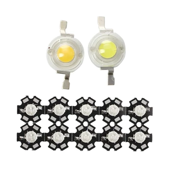 

20 Pcs 3W High Power Star Light Bulb LED Lamp (Blue & White / Warm White)