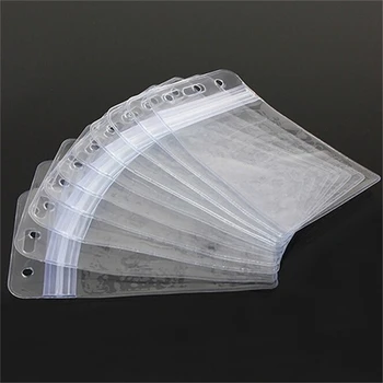 

10Pcs Plastic Transparent Bank Credit Card Holders Badge holder Crystal Card Bus ID holders Without Lanyard