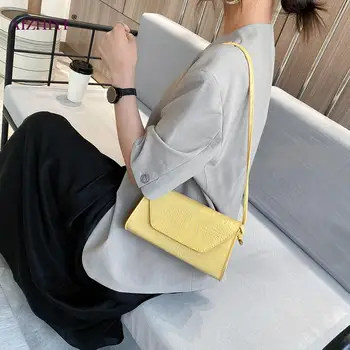 

Fashion Women Shoulder Handbag Mini Crossbody Phone Bag Alligator PU Pure Color for Outdoor Shopping Traveling Supply