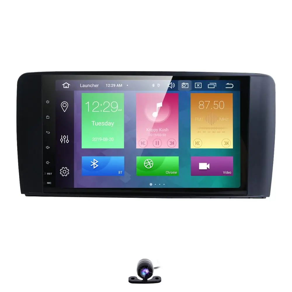 DSP Android 9,0 4G 64G 8 ядерный автомобильный Радио gps для Mercedes Benz ML GL W164 ML350 ML500 GL320 стерео навигация ips экран RDS TPMS - Цвет: Camera3