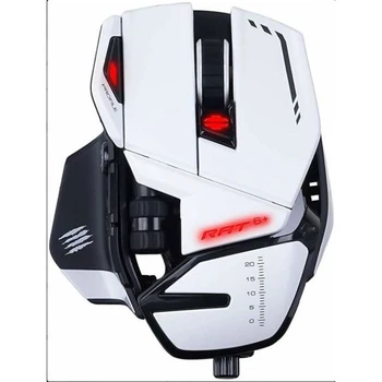 

Mad Catz R. A. T. 6+ white gaming mouse (PMW3360, Omron, USB, 11 buttons, 12000 dpi, RGB backlight)