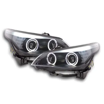 

FKFSBM14003fari Angel Eyes LED headlights BMW 5 Series E60/E61 year Constr. 03-04 Black