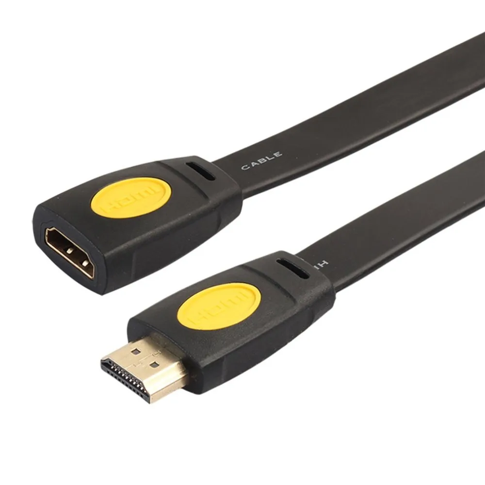 Плоский HDMI удлинитель 4k Разрешение HDMI 2,0 мама HD удлинитель для ТВ набор коробка DVD для PS3/4 шт