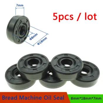 

5pcs 8*18*7mm Oil Seal Ring for Bread Maker Breadmaker Baker's Machine Blender Repair Parts Bread Machine Spare Parts Wearable