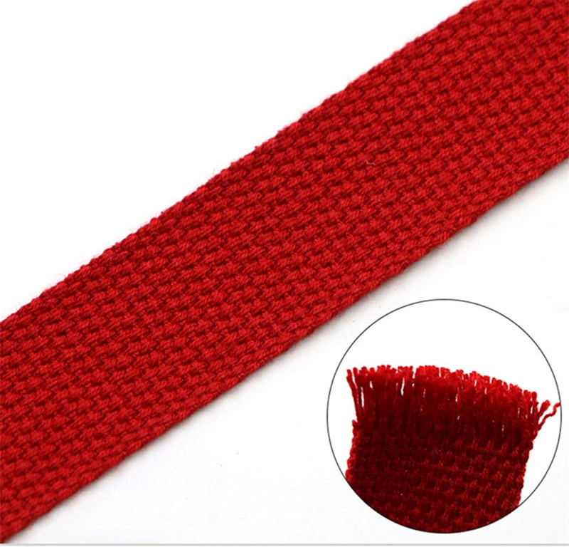 New 3Yards 38mm Canvas Webbing/Ribbon Bag Cotton Webbing Belt Knapsack Accessories Outdoor Backpack Bag Parts DIY Craft For Home