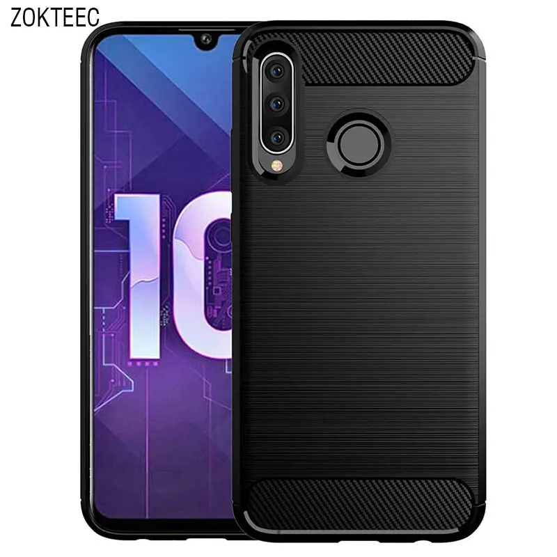 

ZOKTEEC For Huawei nova 4 luxury Case Armor Shockproof Carbon Fiber Soft TPU Silicon Bumper Case Cover For Huawei nova 4