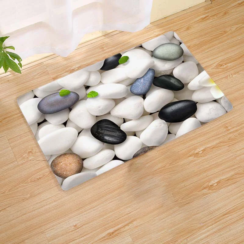 3D Булыжный Камень коврики под дверь коврик для улицы кухня гостиная ковер зона водонепроницаемый Прихожая Добро пожаловать пол коврик
