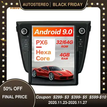 

For Nissan X-TRAIL/Qashqai/RougStereo 2013+ Vertical Screen Tesla Style Android 9 Car GPS Navigation Head Unit Multimedia Player