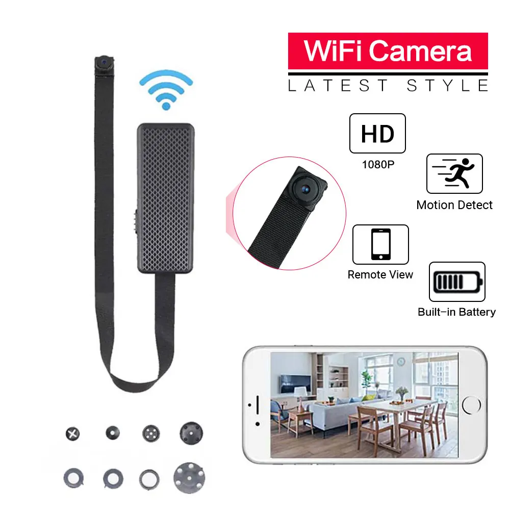 Мини-камера видеонаблюдения портативная с Wi-Fi и датчиком движения |