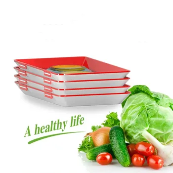 

Creative Food Preservation Tray Food Fresh Keeping Fresh Spacer Organizer Food Preservate Refrigerator Food Storage Container 3