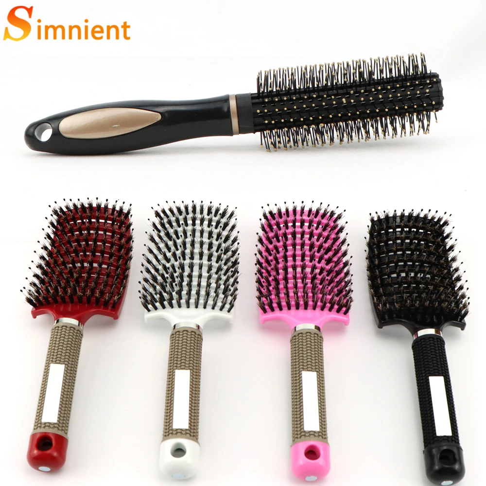 

Массажная расческа для волос для девочек, щетка для волос, нейлоновая Женская щетка для снятия влажных и вьющихся волос, щетка для парикмахерских салонов, инструменты для укладки