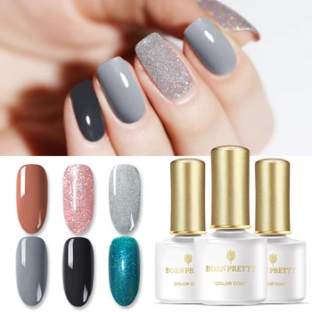 

BORN PRETTY Gel Nail Polish Soak Off UV LED Nail Art Gel Autumn Winter Colorful Shirmmery varnish Gel Nail Varnish DIY Tips 6ml